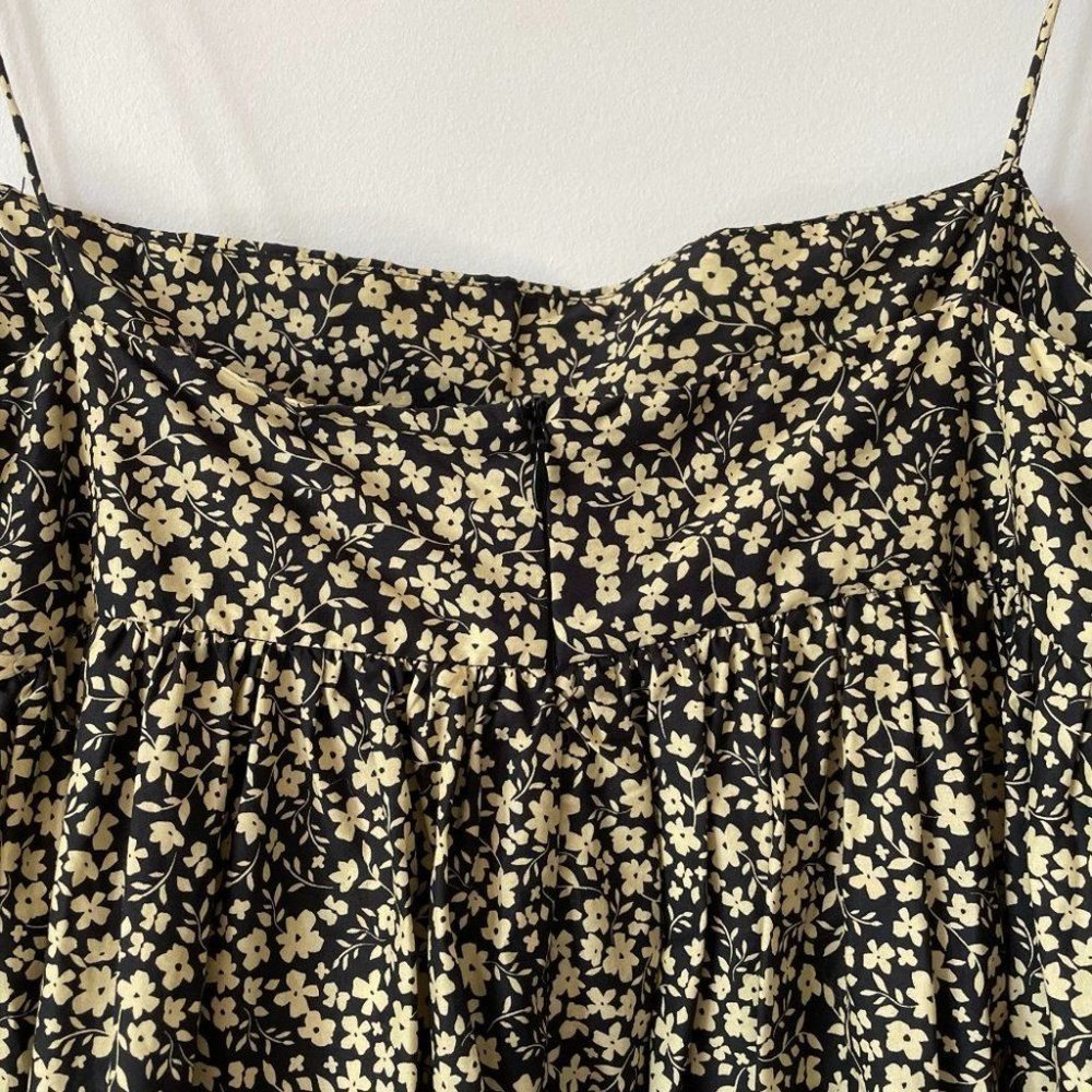 Matteau Tiered Empire Tiered Maxi Dress Golden  Primrose Ditsy Floral Size 8 - Picture 13 of 16
